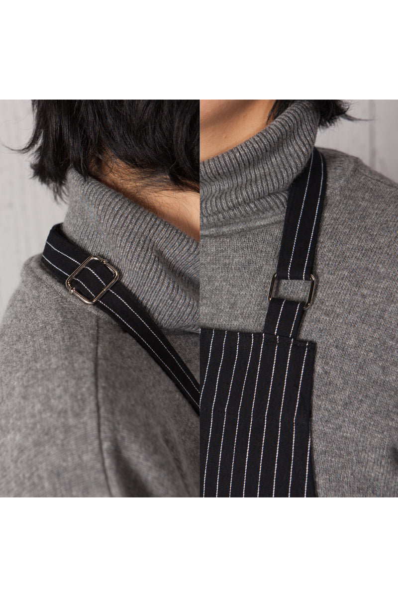 Now Designs Red Stripe Unisex Kitchen Apron with Adjustable Strap