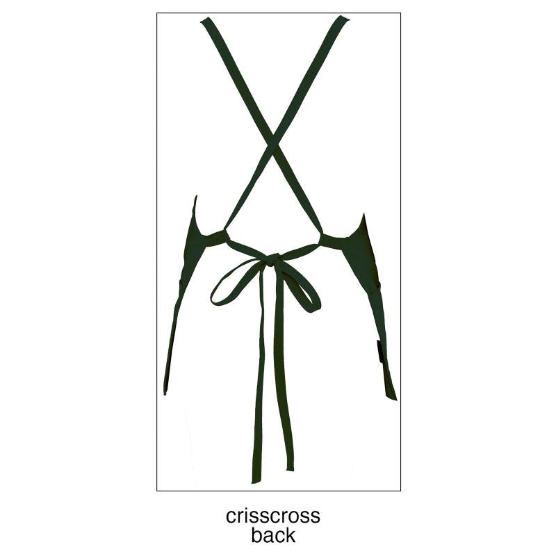 Fame F57 Three Pocket Criss-Cross Apron - Hunter Green