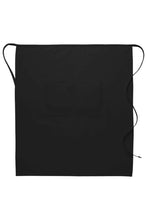 Black Deluxe Full Bistro Apron (Center Divided Pocket)