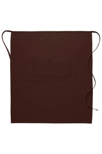 Brown Deluxe Full Bistro Apron (Center Divided Pocket)