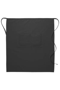 Charcoal Deluxe Full Bistro Apron (Center Divided Pocket)