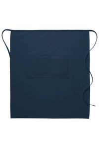 Navy Deluxe Full Bistro Apron (Center Divided Pocket)