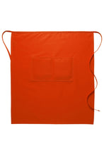 Orange Deluxe Full Bistro Apron (Center Divided Pocket)