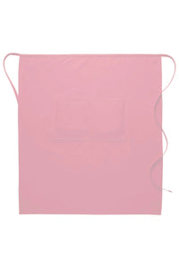 Pink Deluxe Full Bistro Apron (Center Divided Pocket)