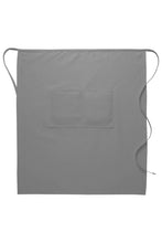 Silver Deluxe Full Bistro Apron (Center Divided Pocket)