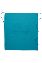 Turquoise Deluxe Full Bistro Apron (Center Divided Pocket)