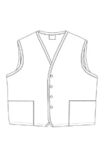 Black 4-Button Unisex Vest with 2 Pockets