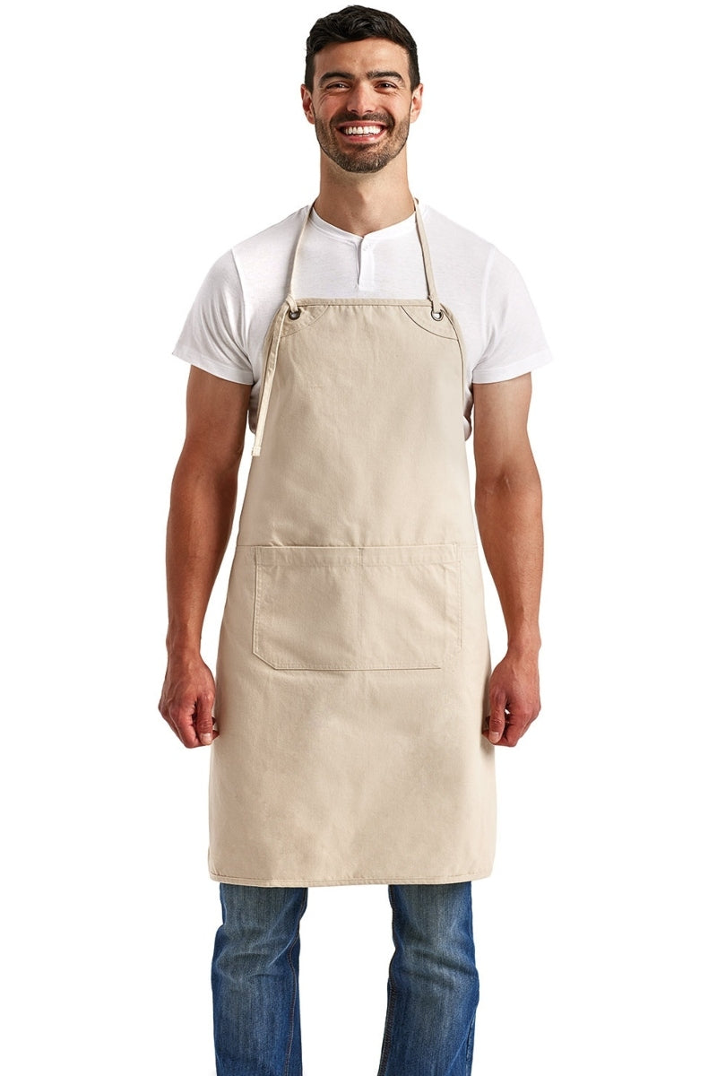 Artisan's Choice Natural Canvas Apron (Full Bib/Half Bistro)