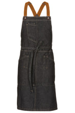 Berkeley Black Denim Bib Snap Apron