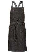 Berkeley Black Denim Bib Snap Apron