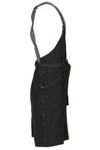 Berkeley Black Denim Bib Snap Apron