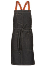 Berkeley Black Denim Bib Snap Apron