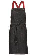 Berkeley Black Denim Bib Snap Apron