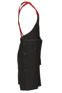 Berkeley Black Denim Bib Snap Apron