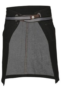 Berkeley Black Denim Half Bistro Snap Apron