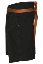 Berkeley Black Denim Half Bistro Snap Apron