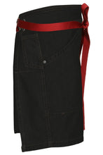 Berkeley Black Denim Half Bistro Snap Apron