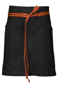 Berkeley Black Denim Half Bistro Snap Apron