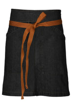 Berkeley Black Denim Half Bistro Snap Apron