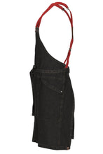 Berkeley Black Denim Short Bib Snap Apron