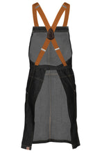 Berkeley Black Denim Short Bib Snap Apron