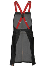 Berkeley Black Denim Short Bib Snap Apron