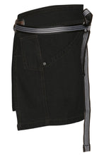 Berkeley Black Denim Waist Snap Apron