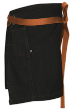 Berkeley Black Denim Waist Snap Apron