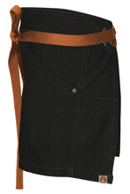 Berkeley Black Denim Waist Snap Apron