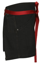 Berkeley Black Denim Waist Snap Apron