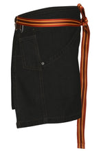 Berkeley Black Denim Waist Snap Apron