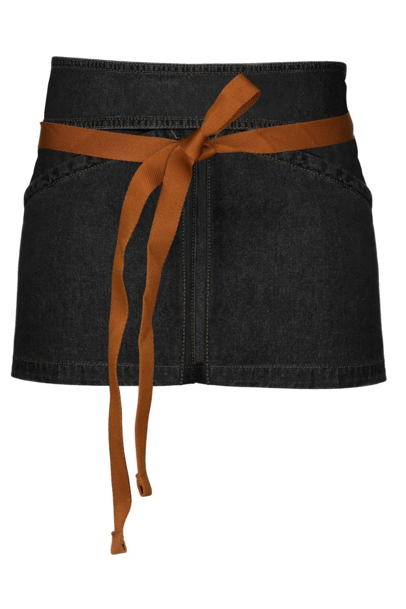 Berkeley Black Denim Waist Snap Apron