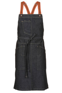 Berkeley Indigo Denim Bib Snap Apron