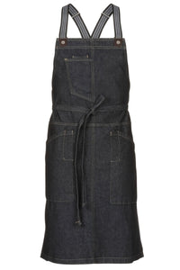 Berkeley Indigo Denim Bib Snap Apron