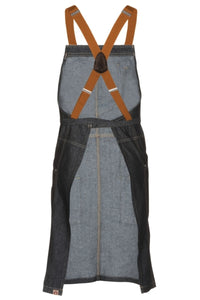 Berkeley Indigo Denim Bib Snap Apron