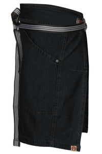 Berkeley Indigo Blue Denim Half Bistro Snap Apron