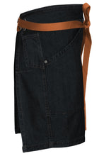 Berkeley Indigo Blue Denim Half Bistro Snap Apron