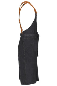 Berkeley Indigo Denim Chef's Bib Snap Apron