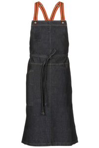 Berkeley Indigo Denim Chef's Bib Snap Apron