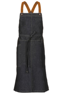 Berkeley Indigo Denim Chef's Bib Snap Apron