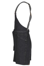 Berkeley Indigo Blue Denim Short Bib Snap Apron