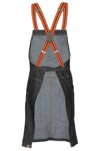 Berkeley Indigo Blue Denim Short Bib Snap Apron