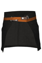 Berkeley Jet Black Denim Waist Snap Apron