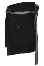 Berkeley Jet Black Denim Waist Snap Apron