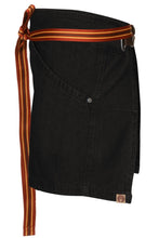 Berkeley Jet Black Denim Waist Snap Apron