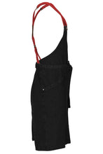 Berkeley Jet Black Denim Bib Snap Apron