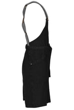 Berkeley Jet Black Denim Bib Snap Apron