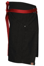 Berkeley Jet Black Denim Half Bistro Snap Apron