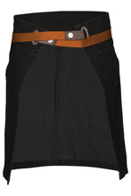 Berkeley Jet Black Denim Half Bistro Snap Apron