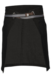 Berkeley Jet Black Denim Half Bistro Snap Apron